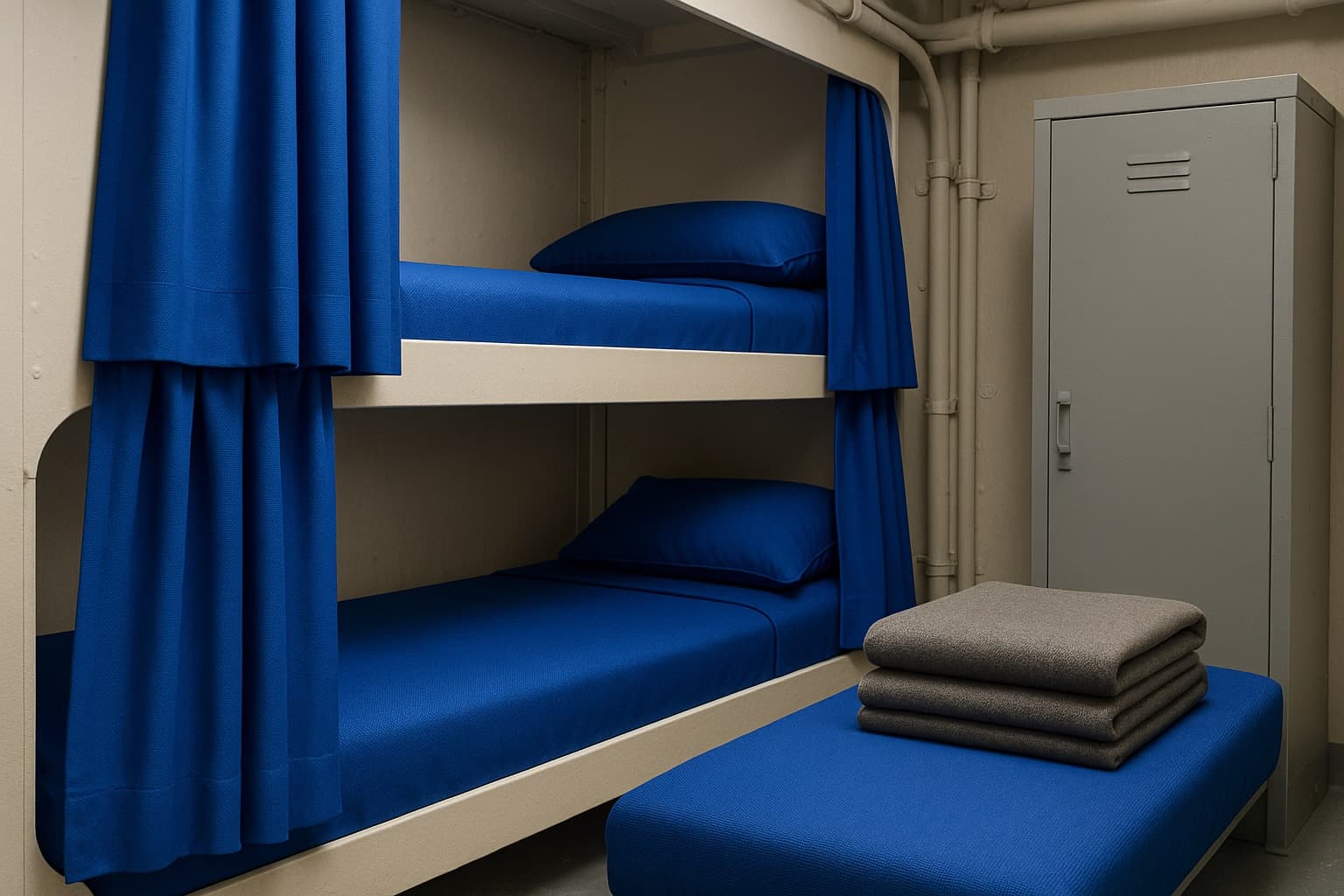 Two models wearing women's black cotton crewneck tee and off-white cotton crewneck tee.