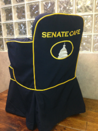 chair cover with logo - US Navy table covers and chair covers, custom table and chair covers