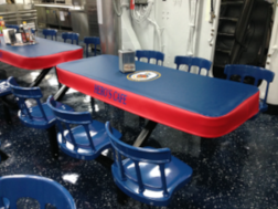 table cover with insignia - US Navy table covers and chair covers, custom table and chair covers
