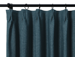 installed pleated window curtains - MIL-SPEC, bulk ordering, berry compliant, NOMEX curtains