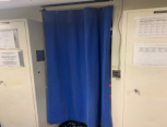 hallway door custom privacy curtain - MIL-SPEC, bulk ordering, berry compliant, NOMEX curtains