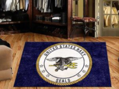 seal insignia rugs - welcome mats, logo mats, shipboard insignia mats, ship crests, special logos